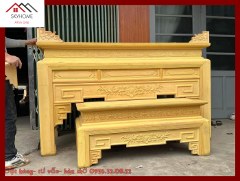 Bộ phòng thờ gỗ mít